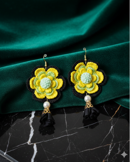 Dizajnové náušnice "Kvetinový ateliér"